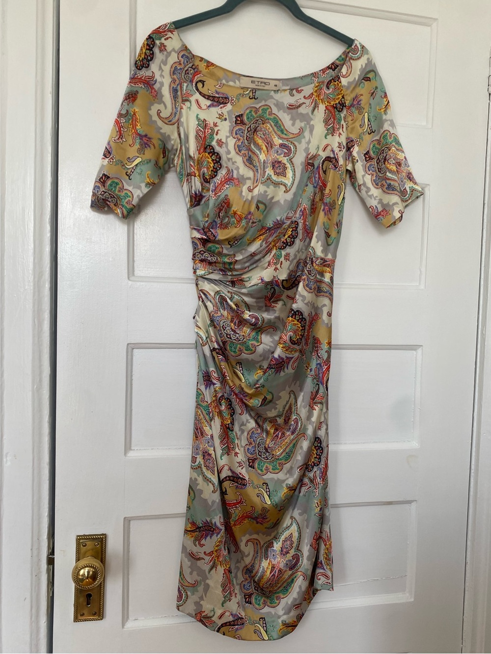 ETRO Milano silk paisley printed dress